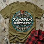 Trigger Pattern Bureau T-Shirt - Military Green