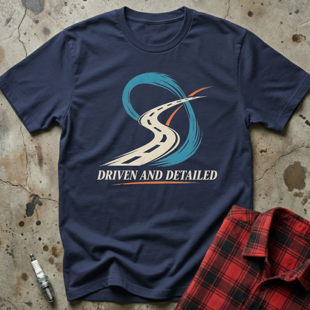 Driven And Detailed T-Shirt - Navy
