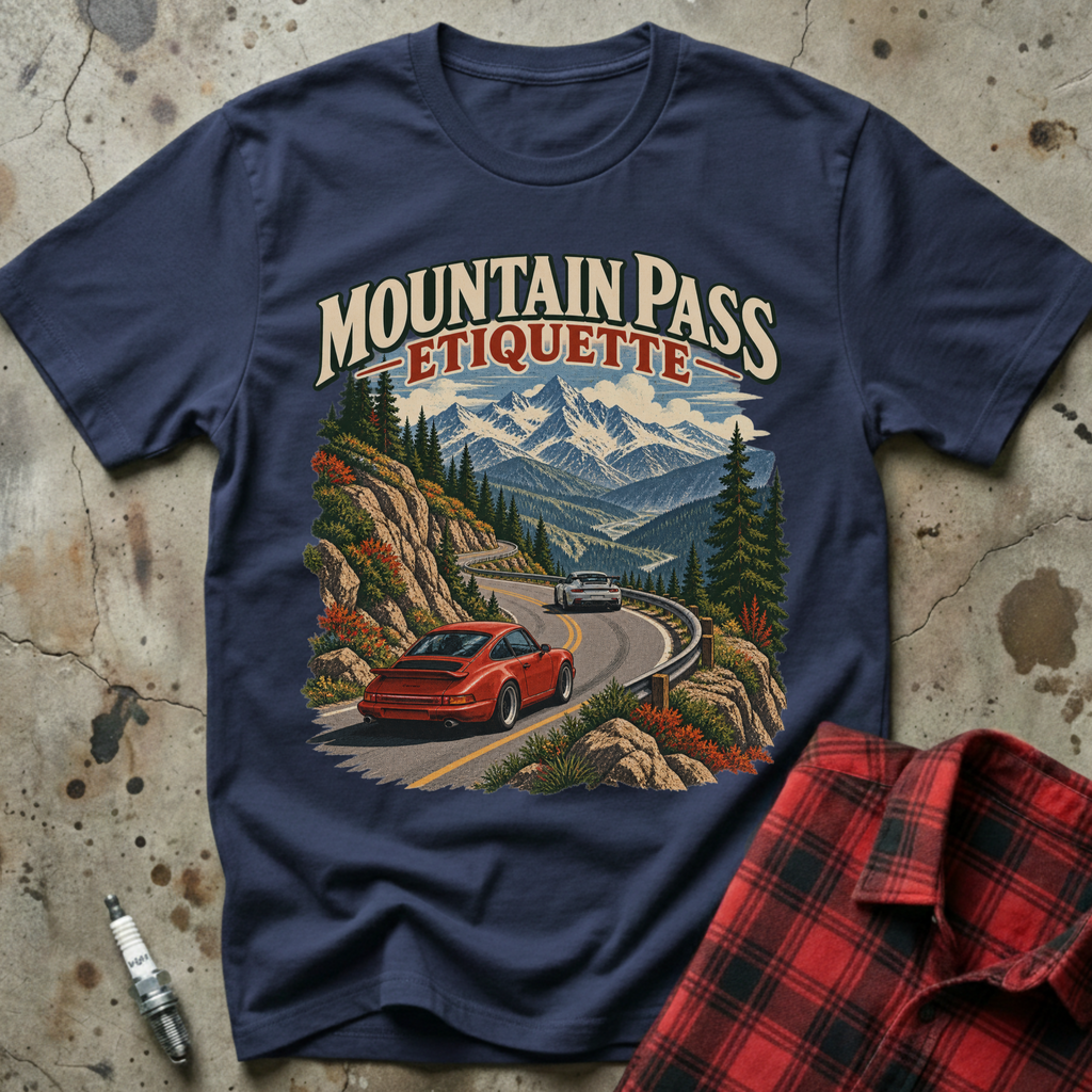 Mountain Pass Etiquette T-Shirt - Navy