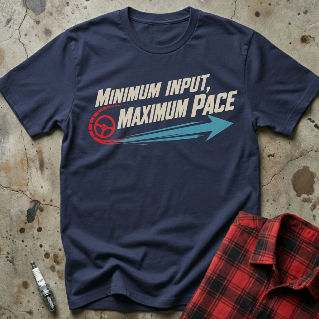Minimum Input Pace T-Shirt - Navy