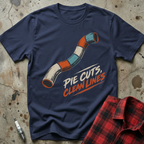 Pie Cuts Lines T-Shirt - Navy