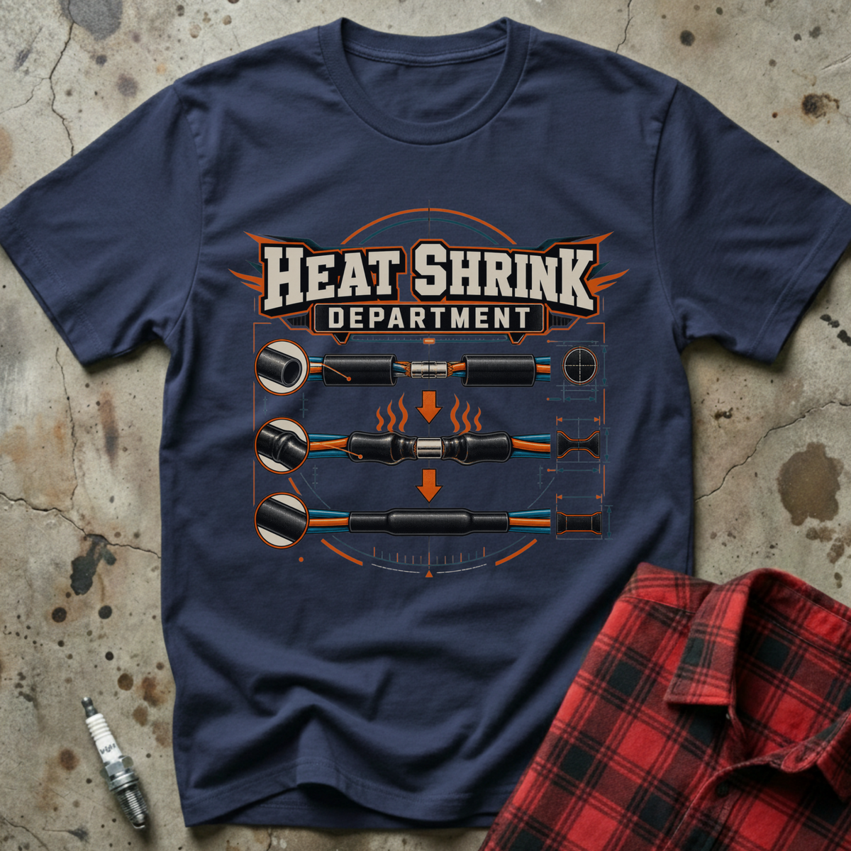 Heatshrink Department T Shirt - Navy