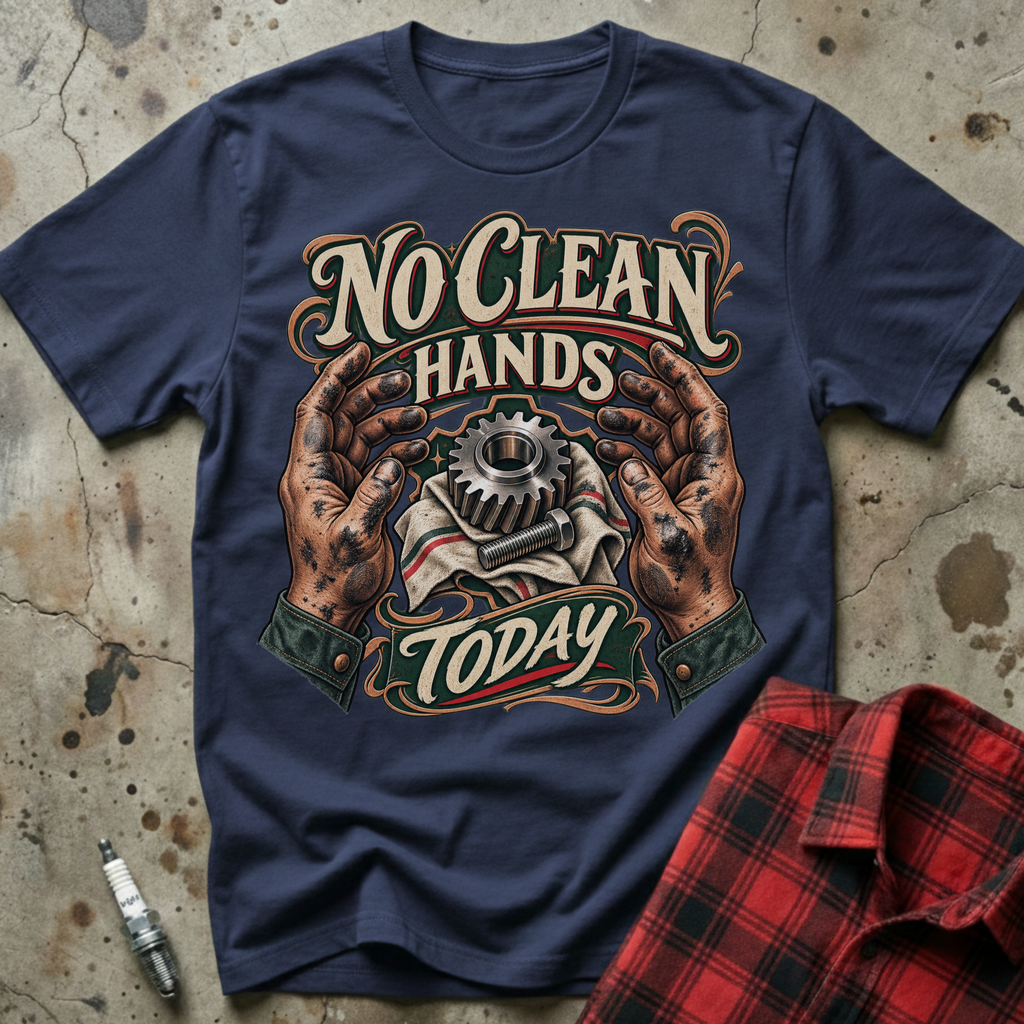 No Clean Hands T-Shirt - Navy