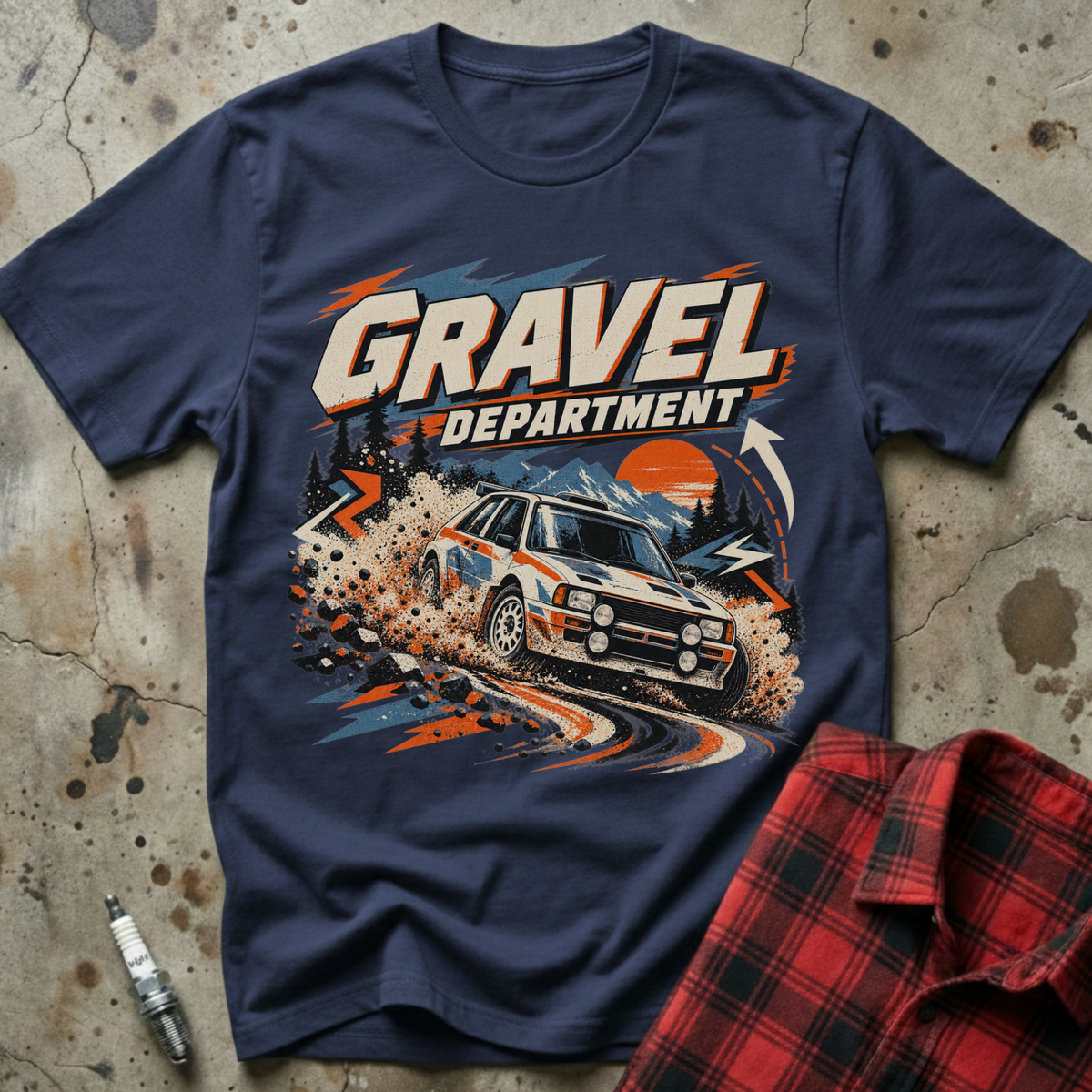 Gravel Department T Shirt - Navy