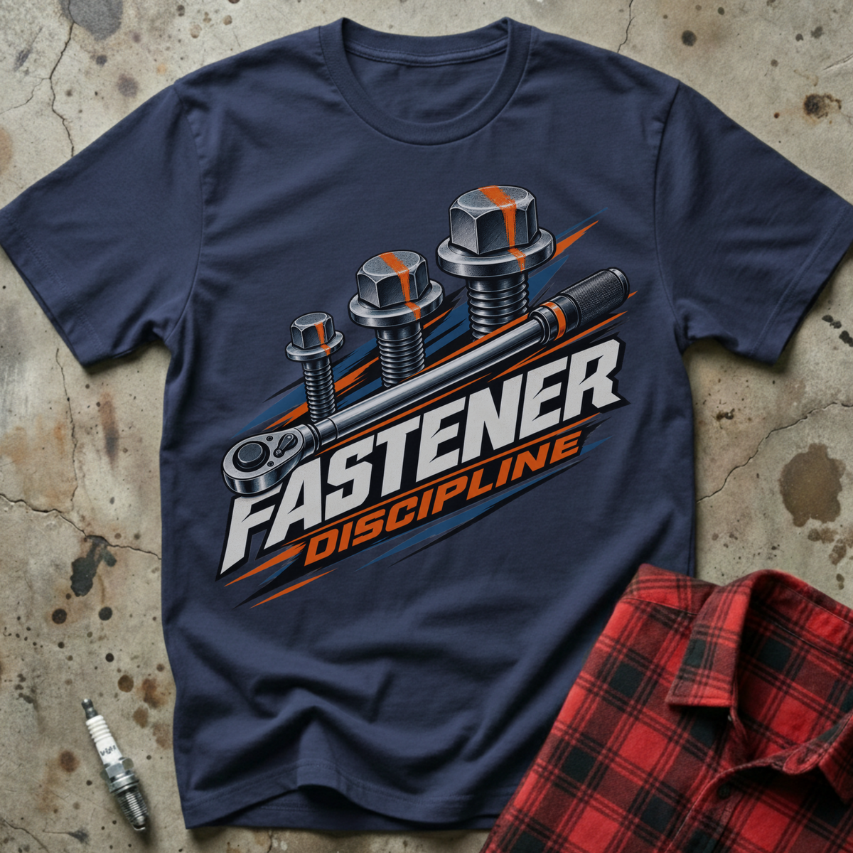 Fastener Discipline T-Shirt - Navy