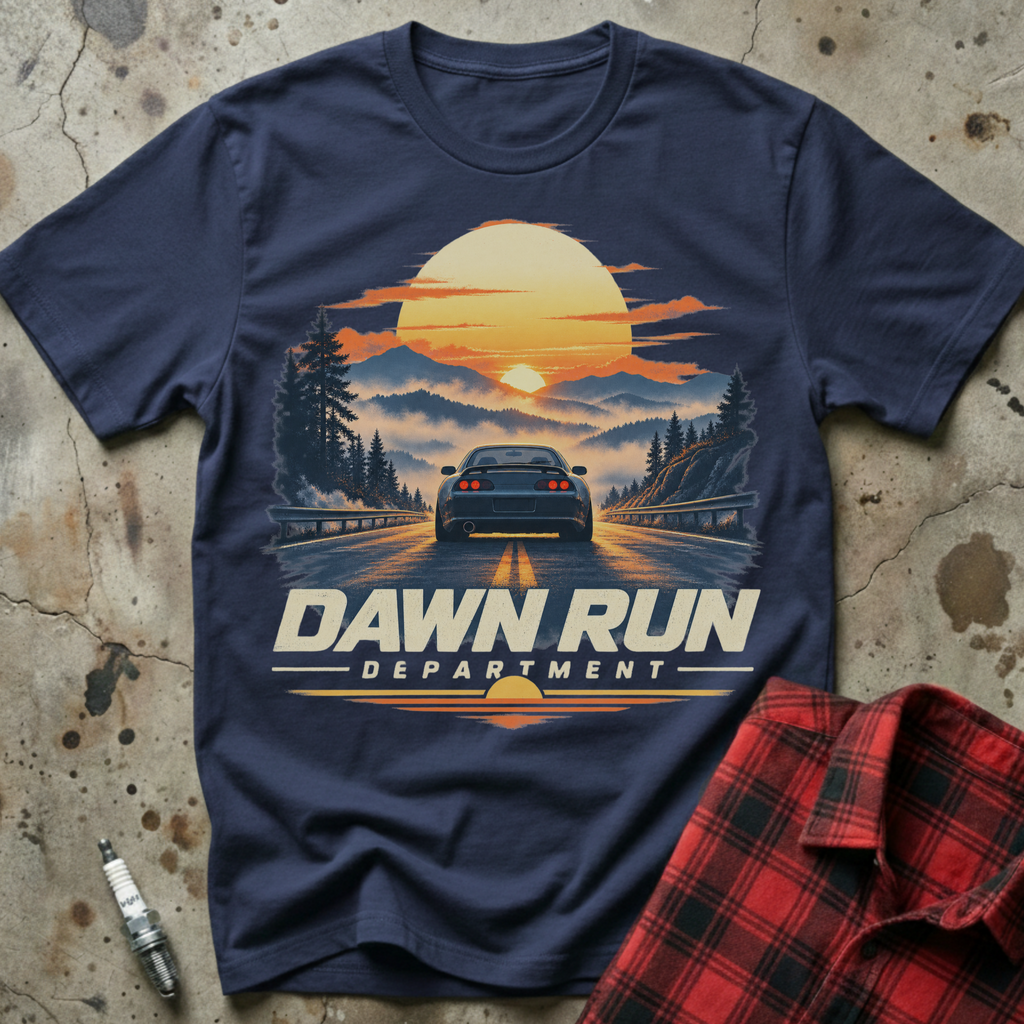 Dawn Run Department T-Shirt - Navy