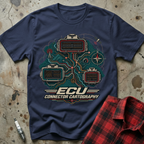 ECU Connector Map T-Shirt - Navy