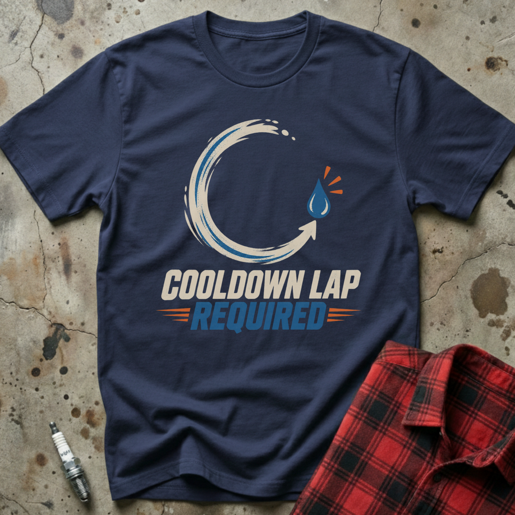 Cooldown Lap Required T-Shirt - Navy
