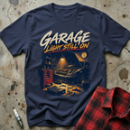 Garage Light On T-Shirt - Navy