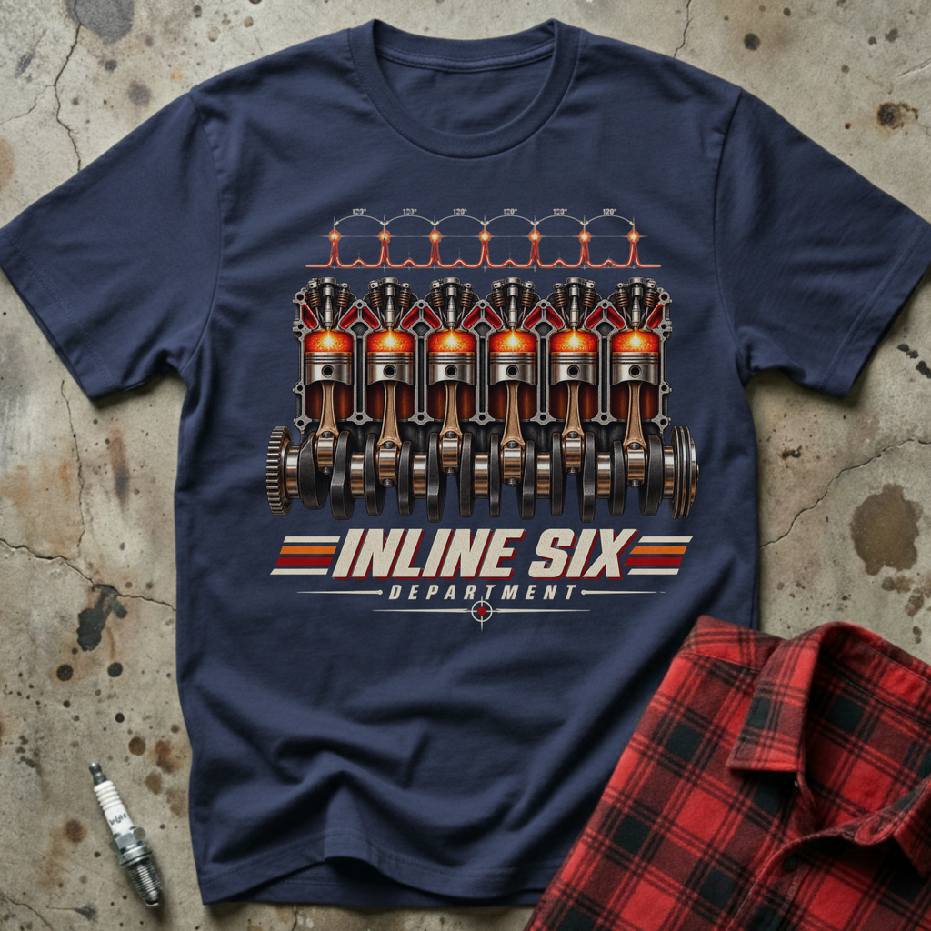 Inline Six Department T Shirt - Navy