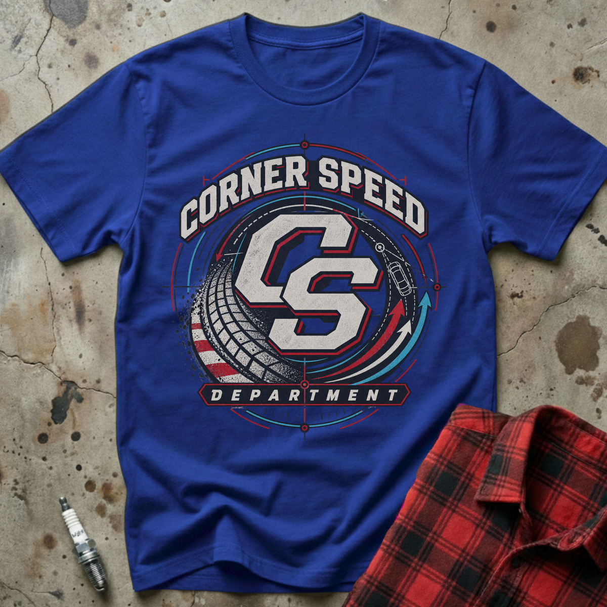 Corner Speed Department T Shirt - Royal