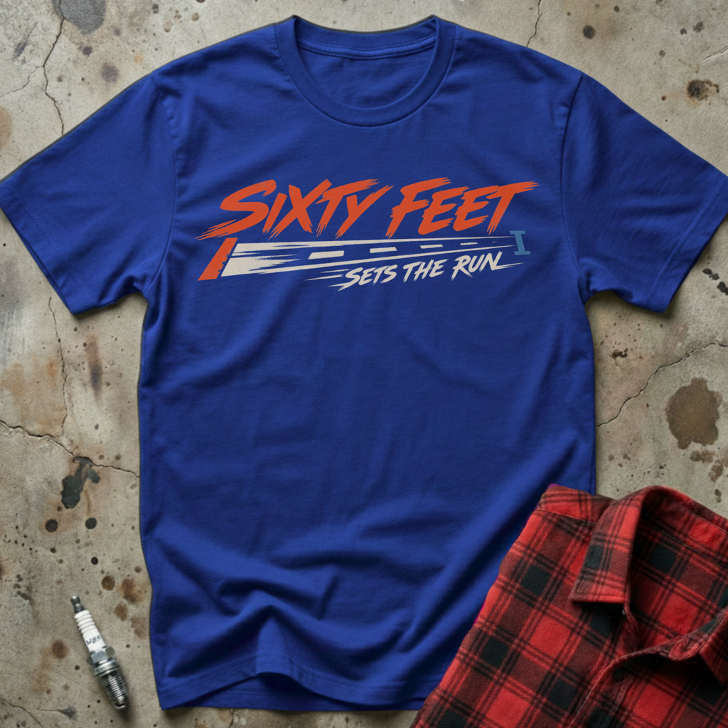 Sixty Feet Run T-Shirt - Royal