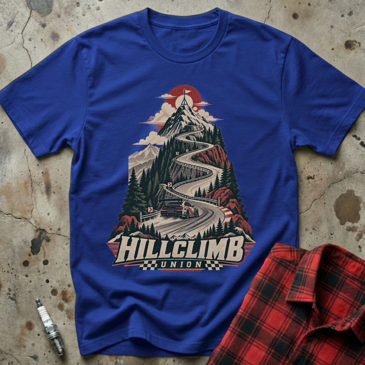 Hillclimb Union T Shirt - Royal