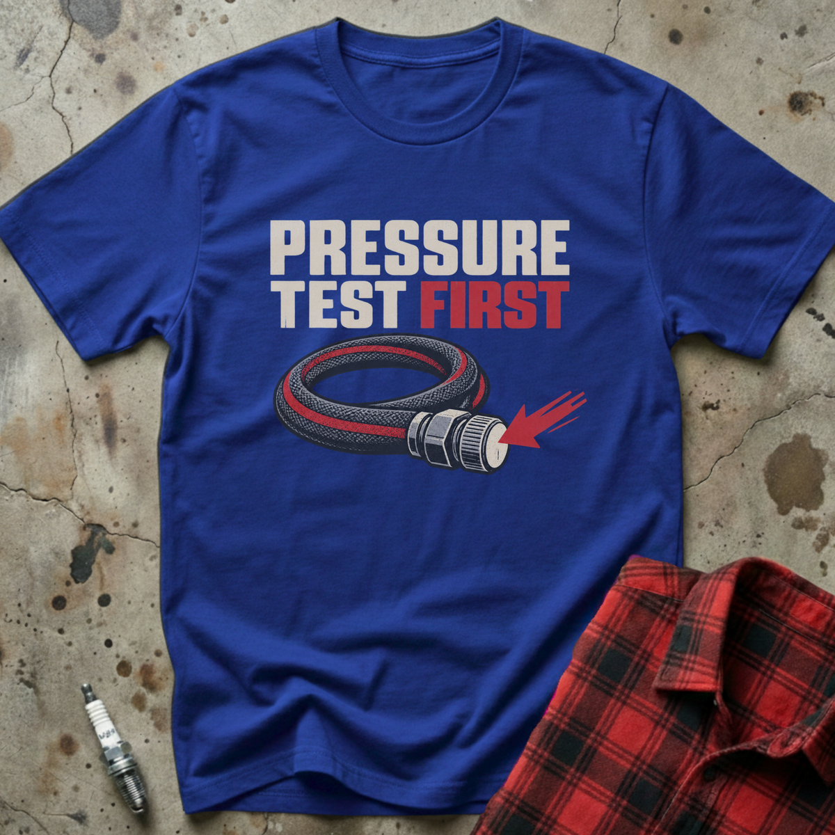 Pressure Test First T-Shirt - Royal
