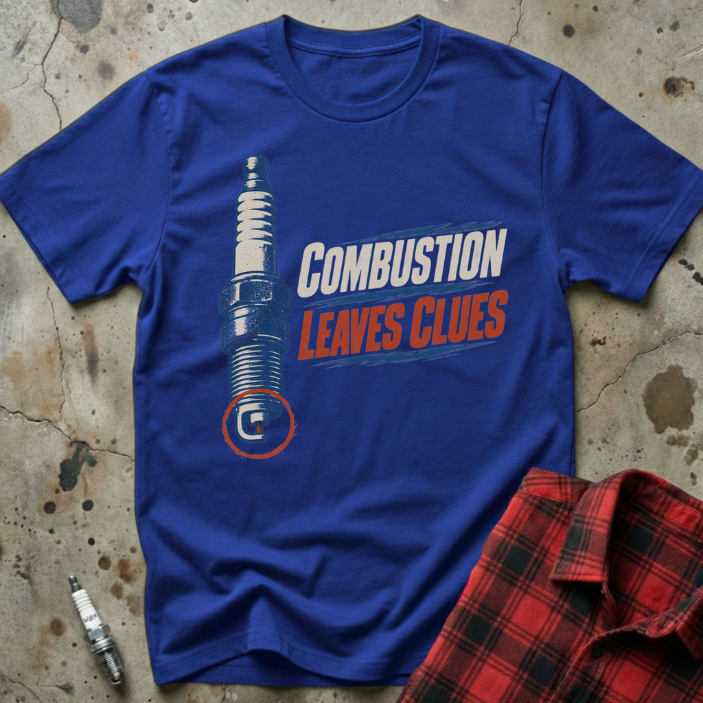 Combustion Leaves Clues T-Shirt - Royal