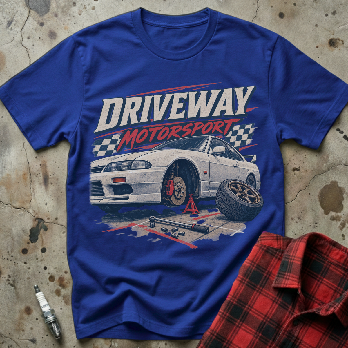 Driveway Motorsport T Shirt - Royal
