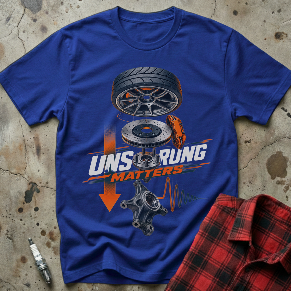 Unsprung Weight Matters T-Shirt - Royal