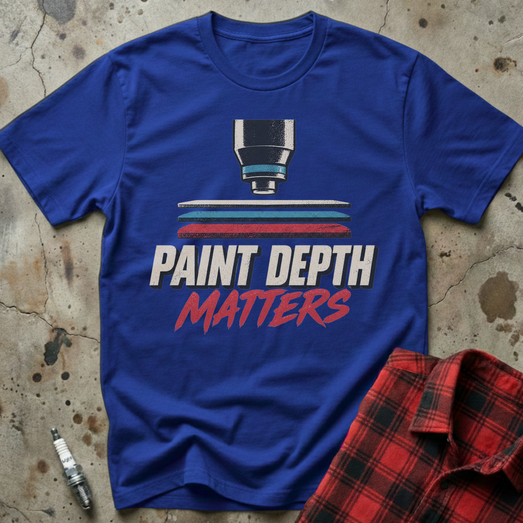 Paint Depth Matters T-Shirt - Royal