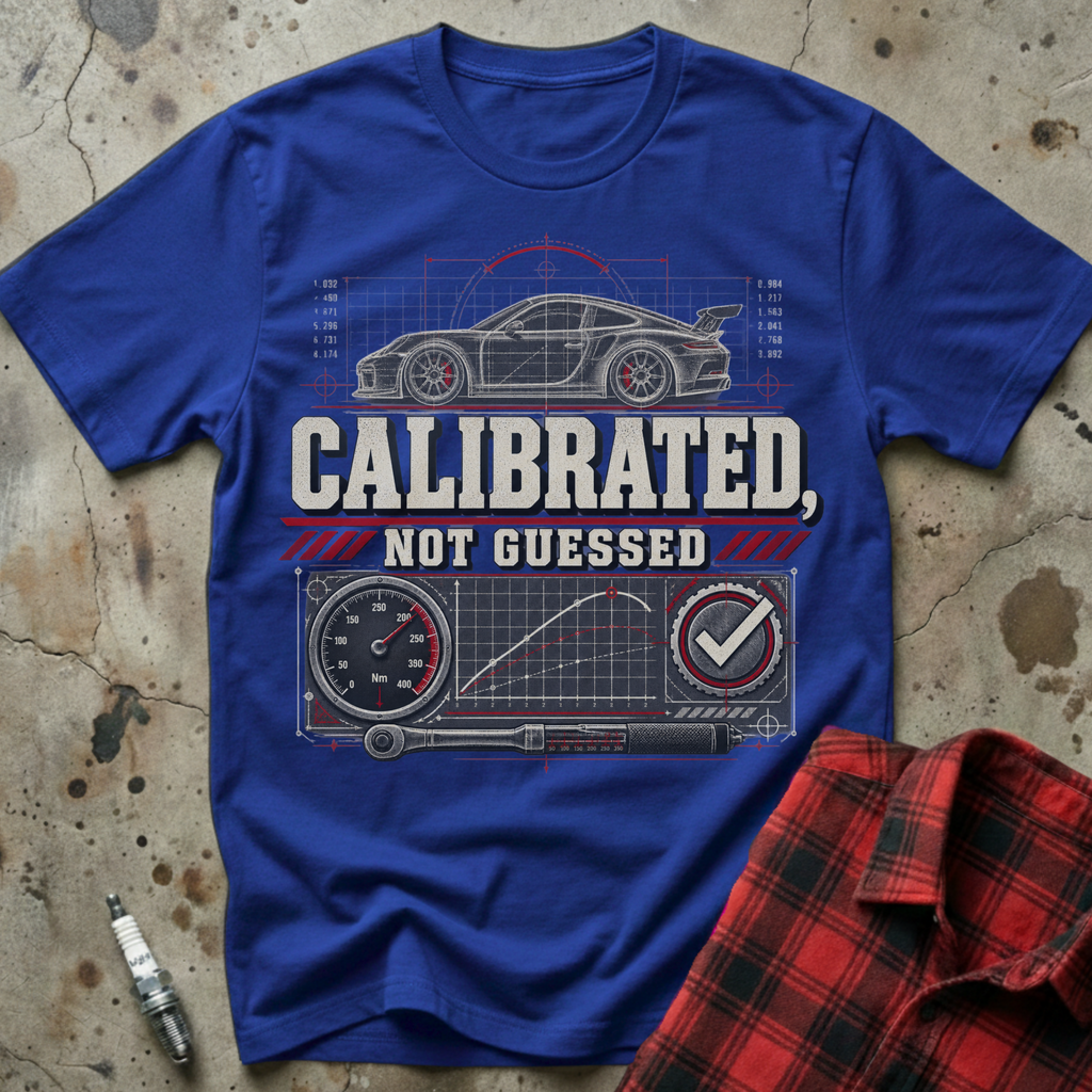 Calibrated Not Guessed T Shirt - Royal