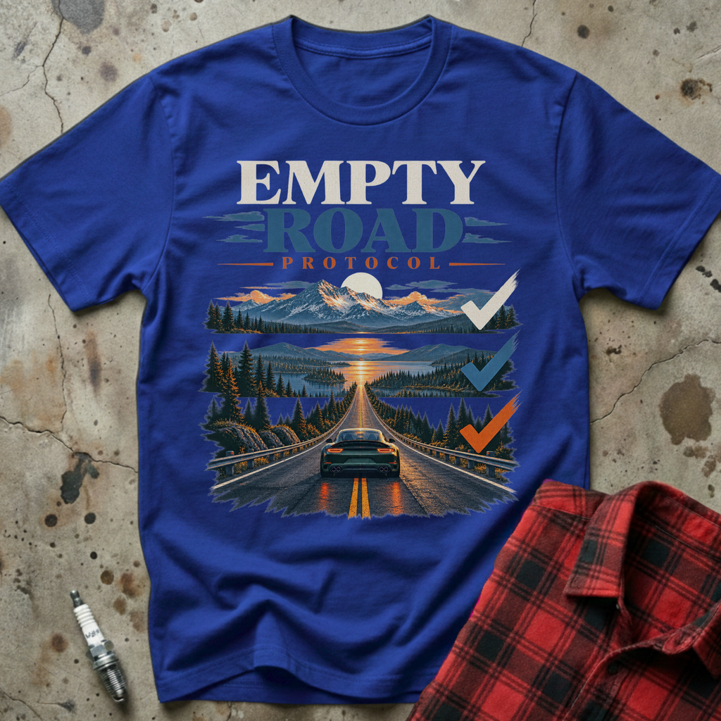 Empty Road Protocol T-Shirt - Royal