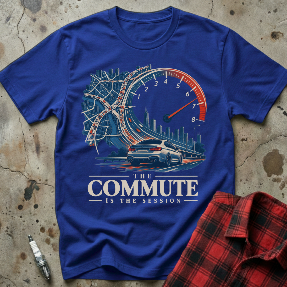 Commute Session T Shirt - Royal
