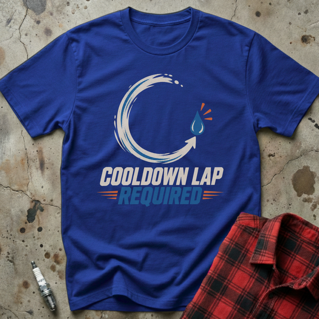 Cooldown Lap Required T-Shirt - Royal