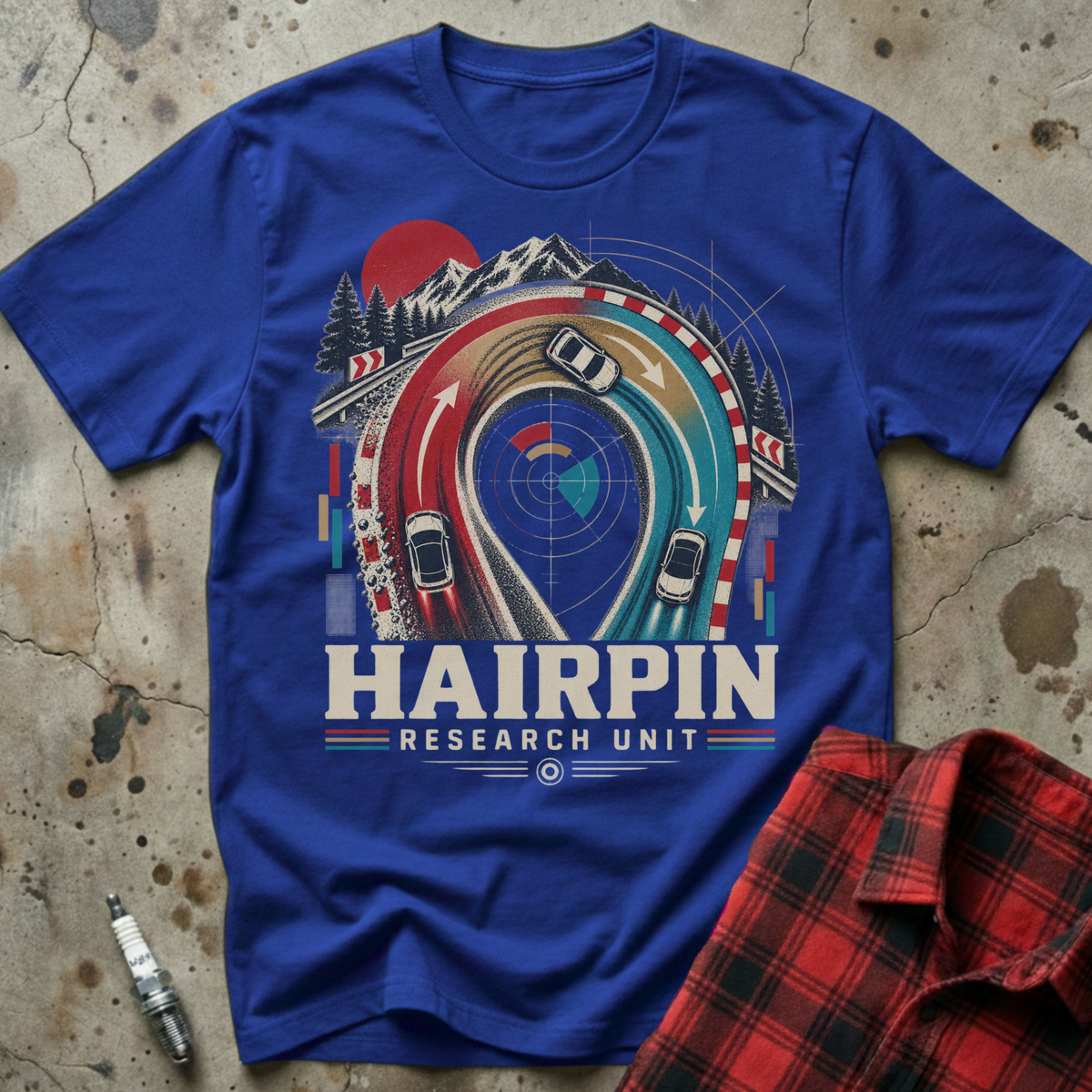 Hairpin Research Unit T-Shirt - Royal