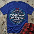 Trigger Pattern Bureau T-Shirt - Royal