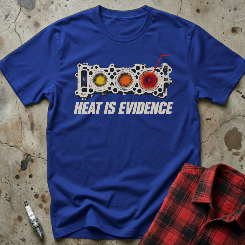 Heat Is Evidence T-Shirt - Royal