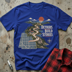 Detours Build Stories T Shirt - Royal