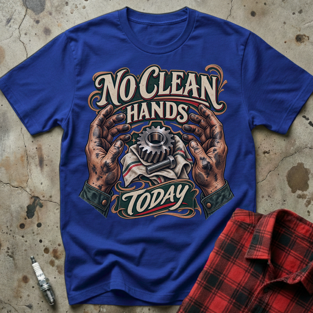 No Clean Hands T-Shirt - Royal