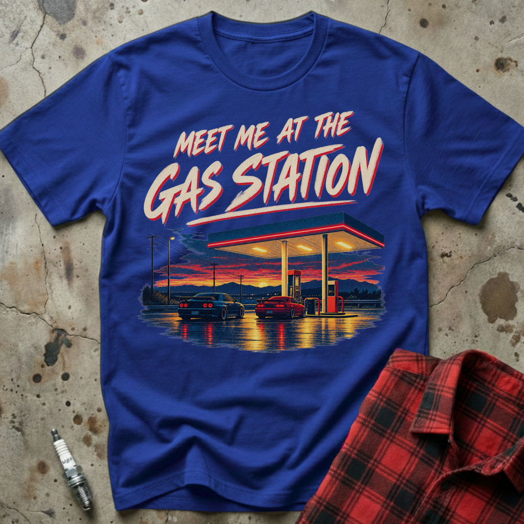 Gas Station T Shirt - Royal