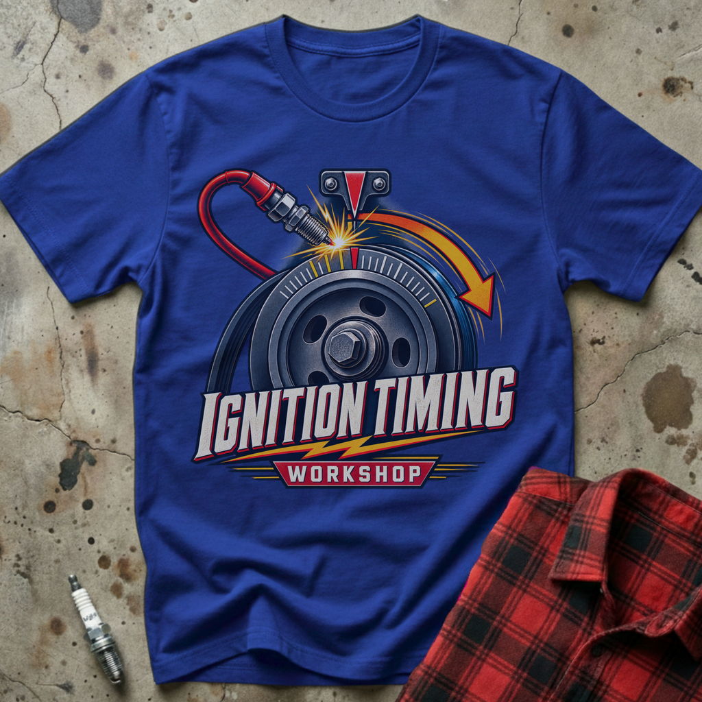 Ignition Timing Workshop T-Shirt - Royal