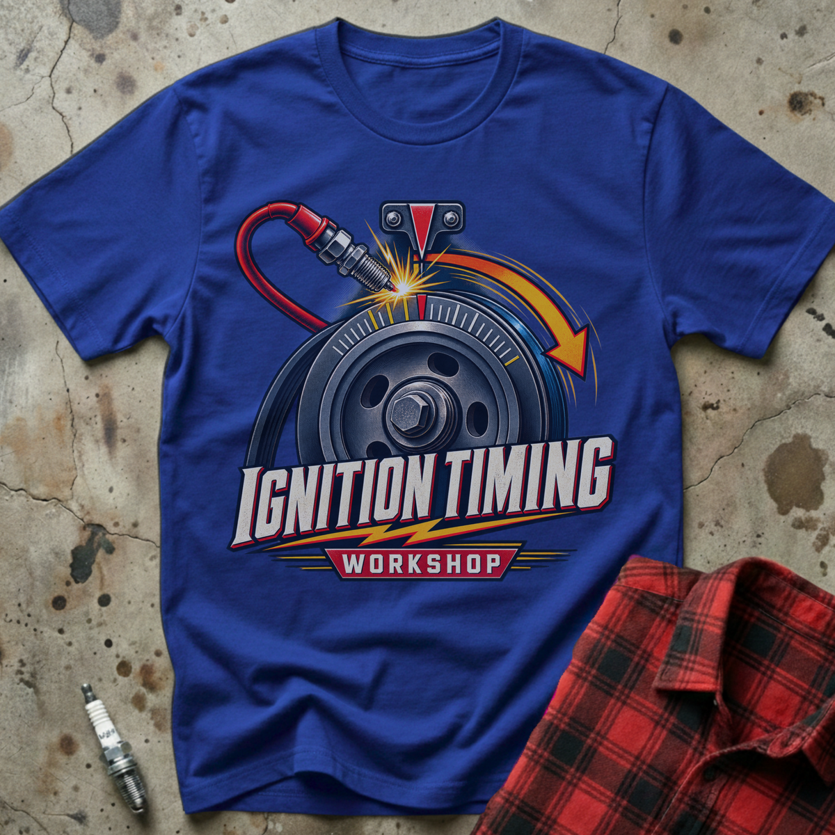 Ignition Timing Workshop T-Shirt - Royal