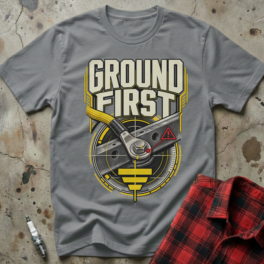 Ground First T Shirt - Sport Grey