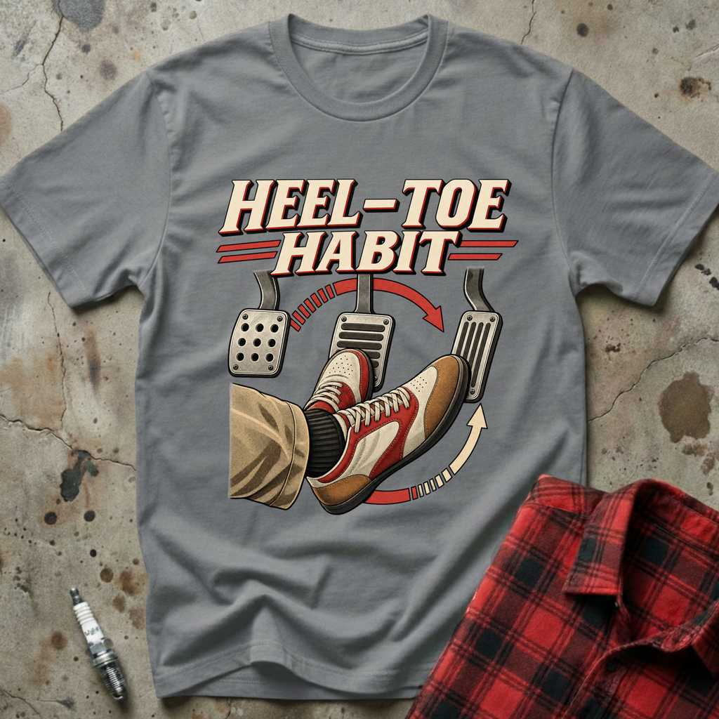 Heel Toe Habit T Shirt - Sport Grey