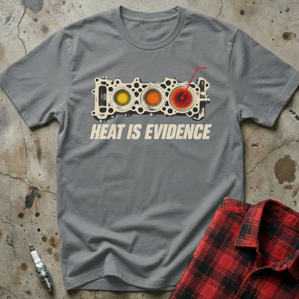 Heat Is Evidence T-Shirt - Sport Grey