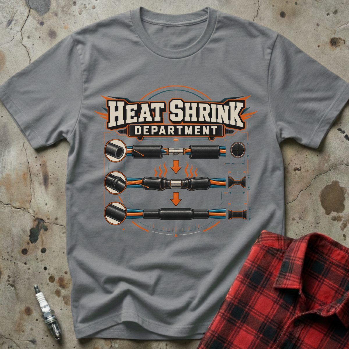 Heatshrink Department T Shirt - Sport Grey