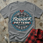 Trigger Pattern Bureau T-Shirt - Sport Grey