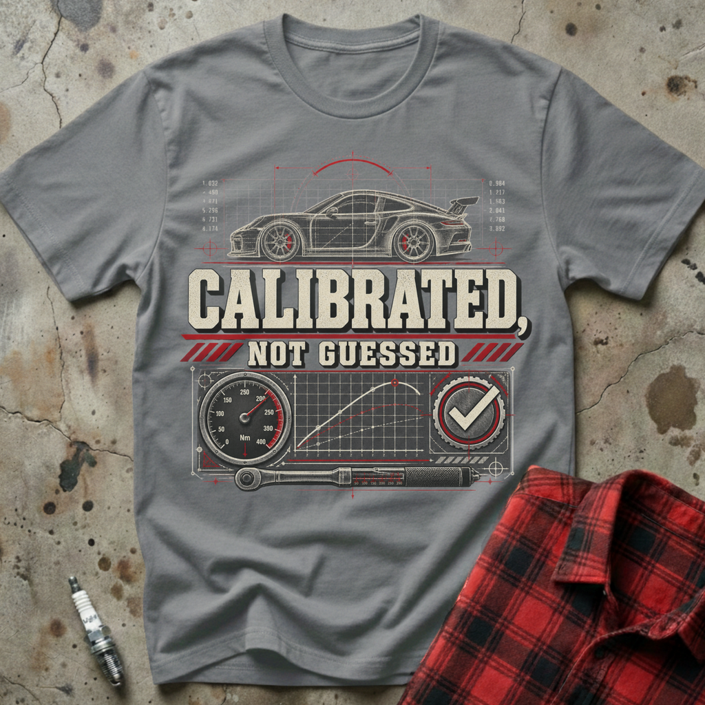 Calibrated Not Guessed T Shirt - Sport Grey
