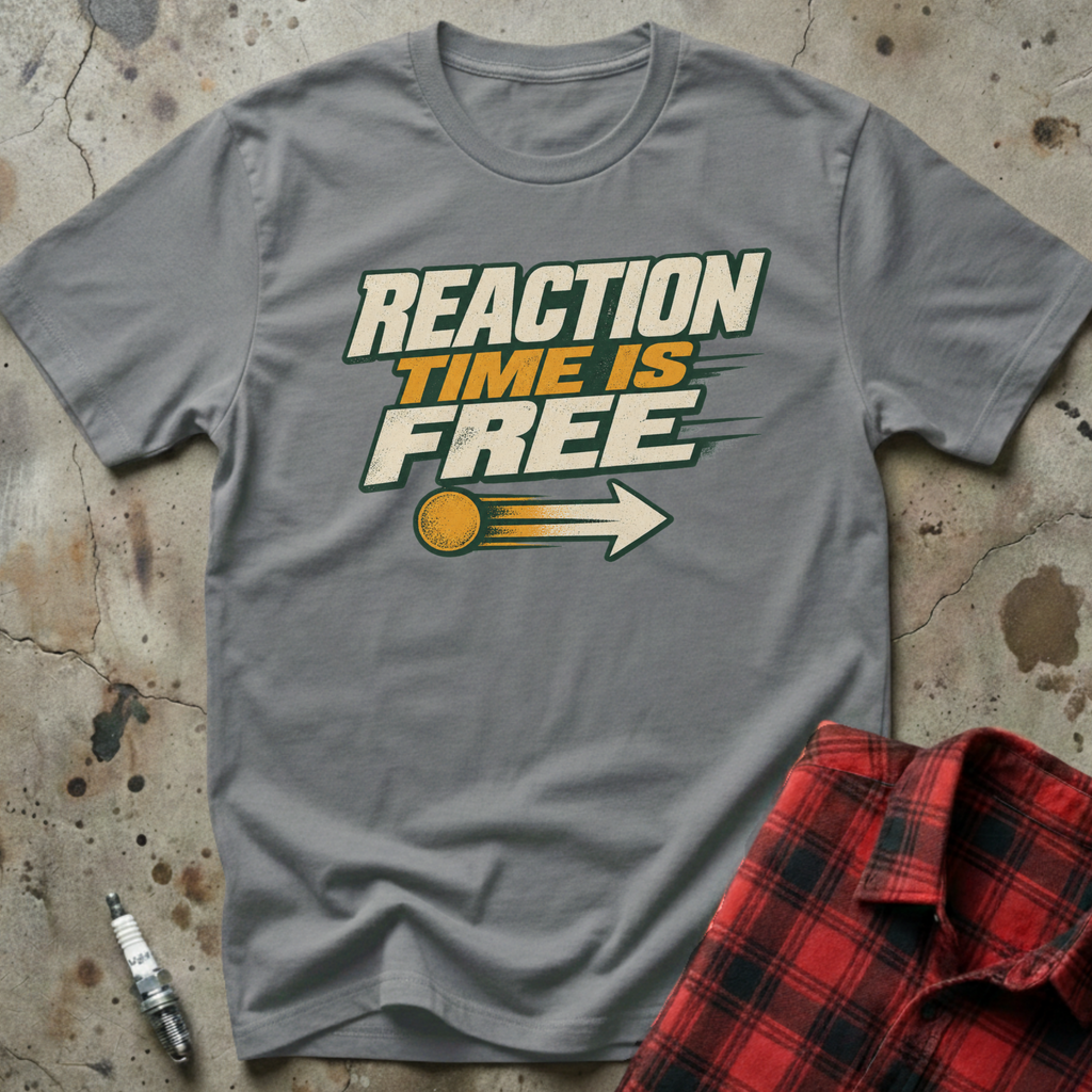 Reaction Time Free T-Shirt - Sport Grey