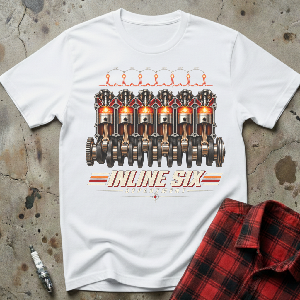Inline Six Department T Shirt - White