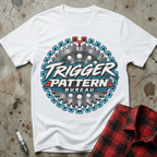 Trigger Pattern Bureau T-Shirt - White