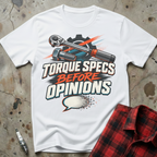Torque Specs Opinions T-Shirt - White