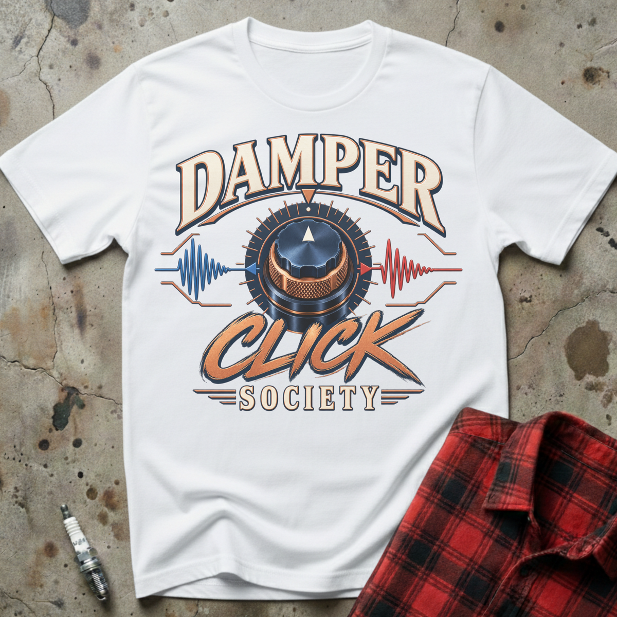Damper Click Society T-Shirt - White