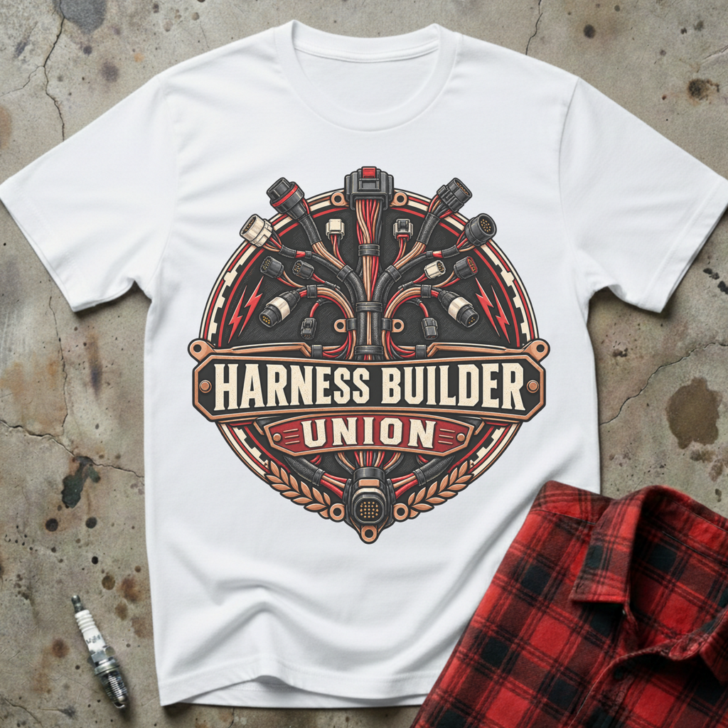 Harness Builder Union T Shirt - White