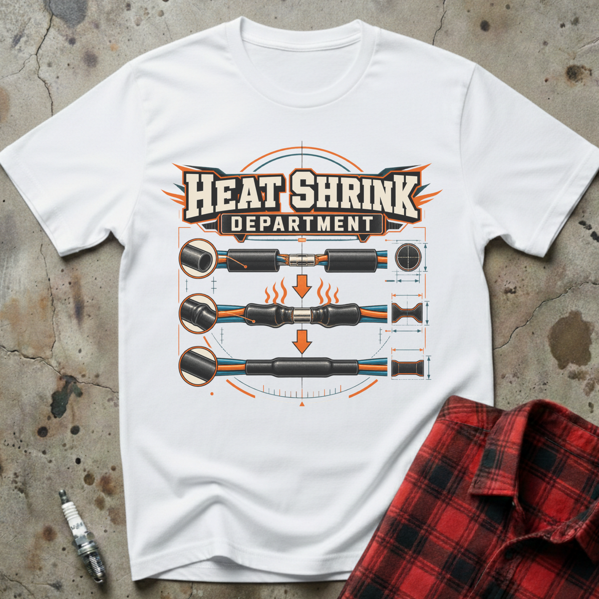 Heatshrink Department T Shirt - White