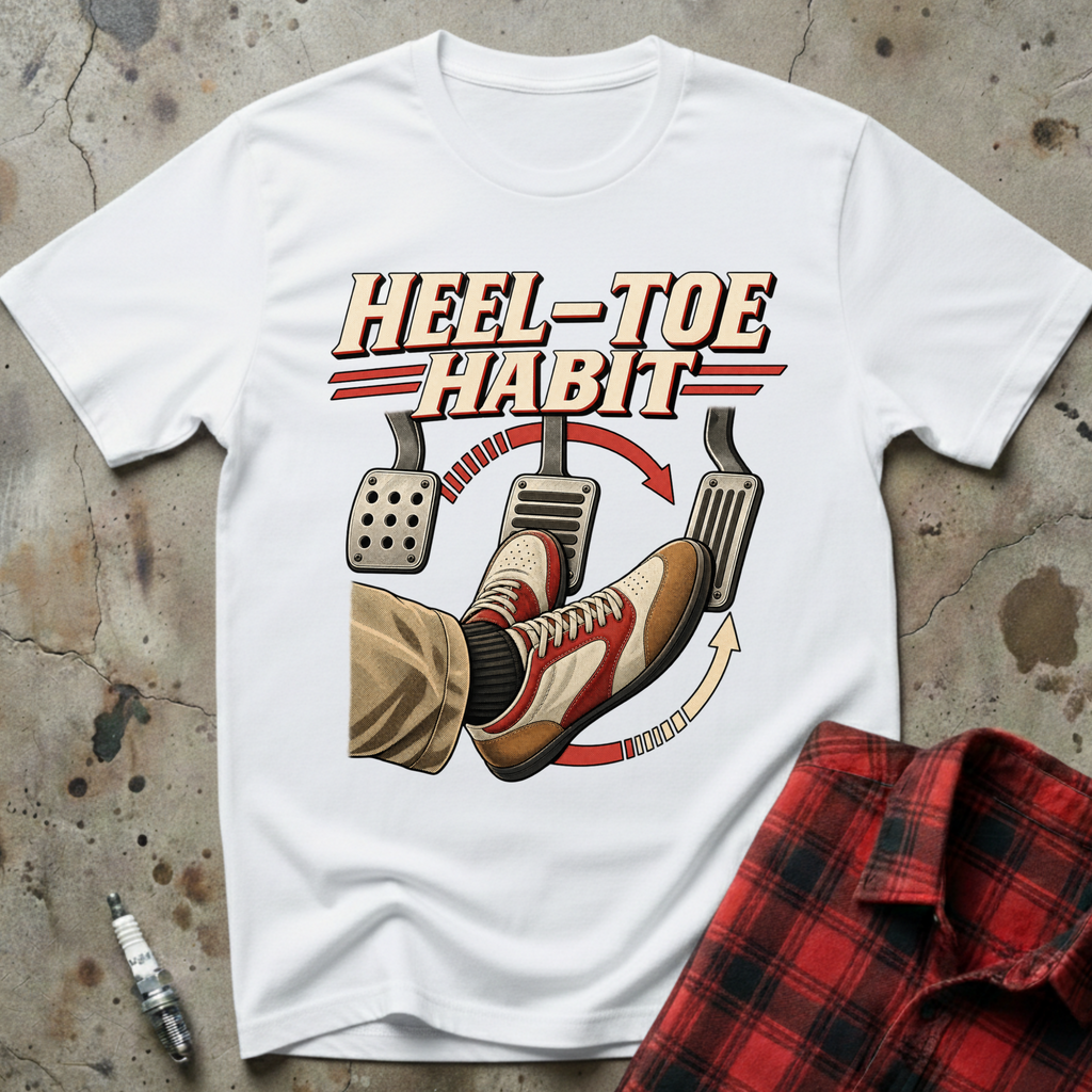 Heel Toe Habit T Shirt - White