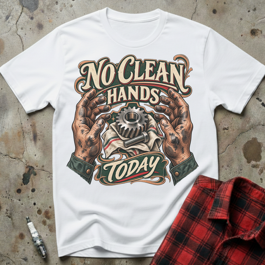No Clean Hands T-Shirt - White