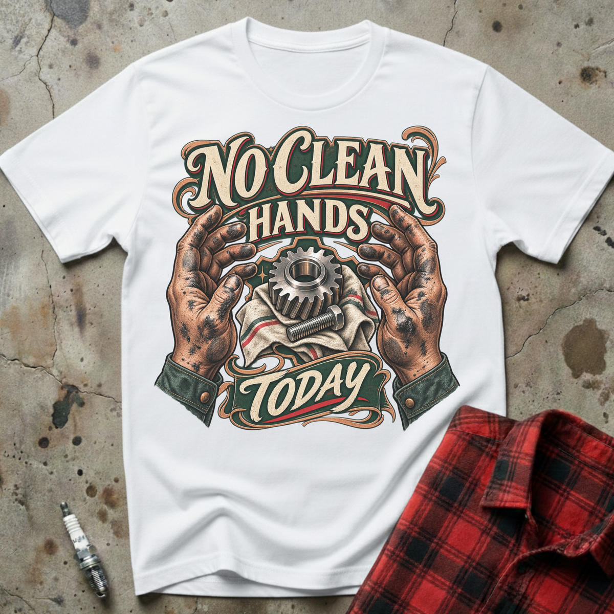 No Clean Hands T-Shirt - White